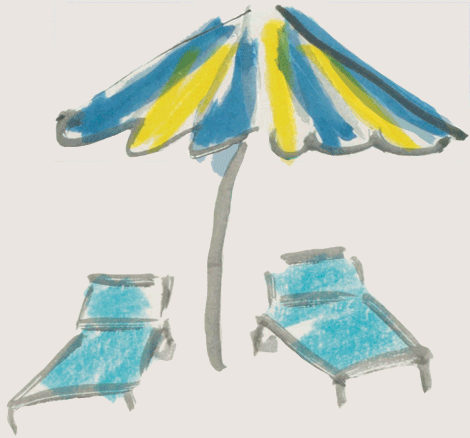 Illustration  amenities pools