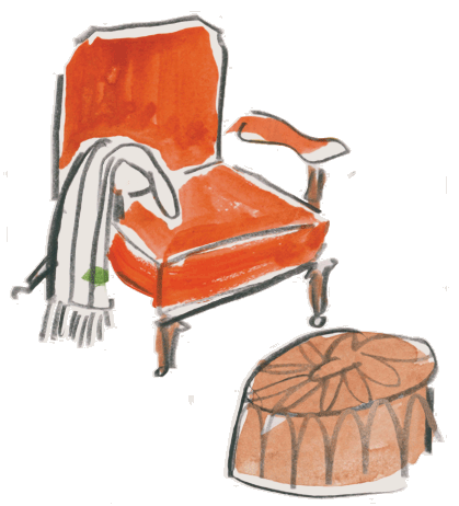 Illustration  rooms chair